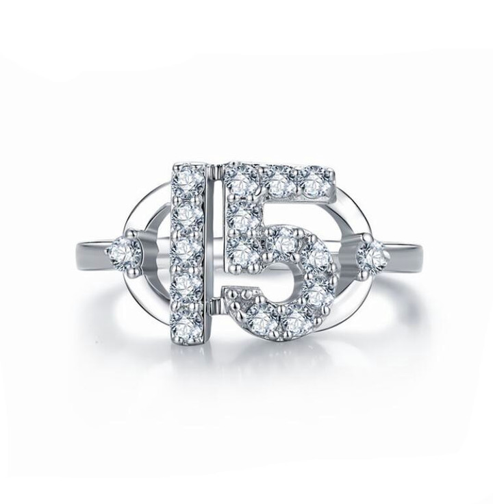 Custom made diamond silver ring for women high end women jewellery wholesale 